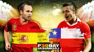 بازی فوتبال اسپانیا و شیلی جام جهانی 2014