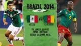 بازی فوتبال مکزیک و کامرون جام جهانی برزیل